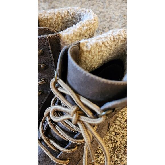 Cliffs Meldon Hiker Boot Size 8 Faux Fur Lining Lug Sole NWOT Winter Snow Boots - Picture 7 of 8